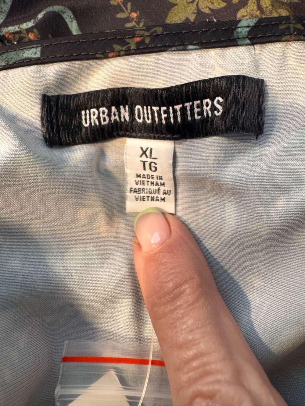 Urban Outfitters Floral Satin Mini Dress with Double Bow Back- szX-Large -NWT - Picture 12 of 14